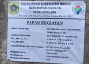 Desa Cipelang Sukses Dalam Pembanguan