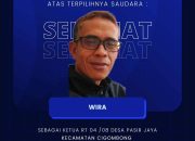 Wira Ketua RT Terpilih Desa Pasir Jaya, Siap Wujudkan Aspirasi Warga