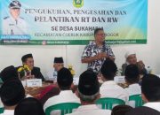 Pemdes Sukaharja Gelar Acara Pengukuhan dan Pelantikan RT/RW Baru