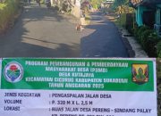Pemerintah Desa Kutajaya Realisasikan Anggaran Dana Desa Tahun Anggaran 2025,Tahap Satu.