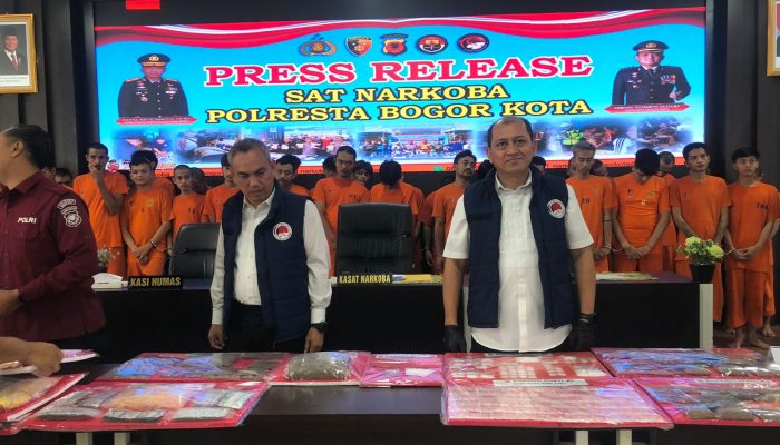 Satnarkoba Polres Kota Bogor Tangkap 33 Orang Terkait Narkoba