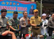 Ribuan Botol Miras Dimusnahkan Polresta Bogor